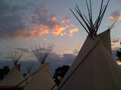 Picture of 4 Kiowa Gourd Clan Tipis